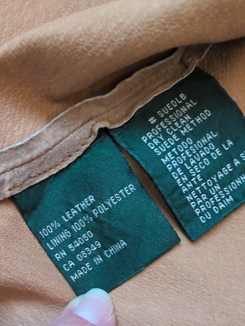 Vintage Ralph Lauren Tan Suede Fringe Leather Jacket - Picture 10 of 13